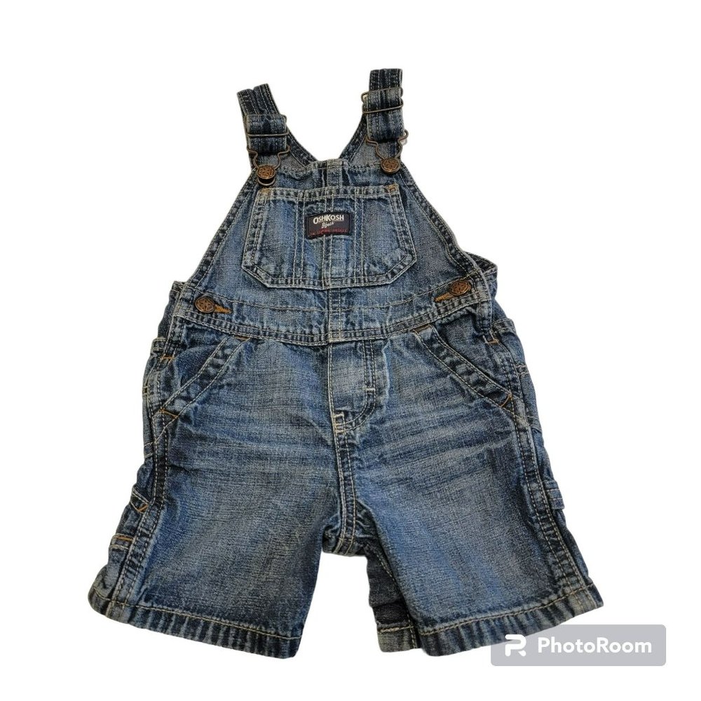 OshKosh B'gosh Child 12M Classic Denim Blue Overall's
